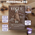 Personalized Baby Vogue Magazine Cover Notebook – Custom Name & Photo, Stylish Mom Gift